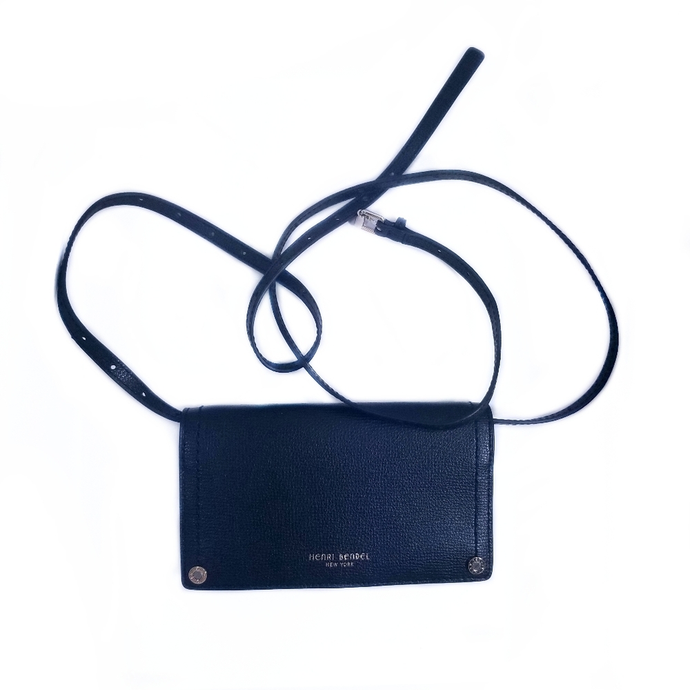 Henri Bendel Black West 57th Phone Wallet Bag